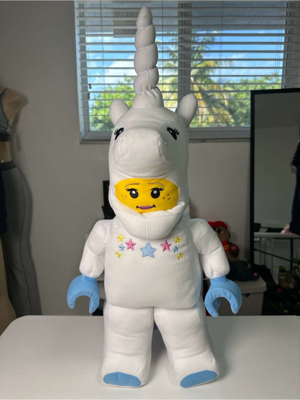 LEGO Unicorn Girl Giant 30” Plush Oversized Minifigure Pillow Buddy NEW